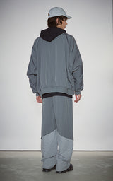  SHIRRING SLEEVED MA-1_GRAY