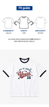 out of control overfit ringer t-shirt (3color)