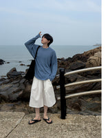 Rok Linen Pintuck Bermuda Pants