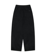 ブラッシュド ワイド コーデュロイ パンツ ブラック
