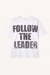 リーダー プリンテッド スラブ Tシャツ