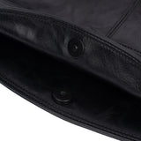 [Haesu コラボレーション] コントゥアショルダーバッグ (レザー ブラック)