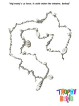 Natural pearl and shell waist chain