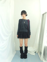 ribbon strap layer skirt
