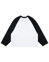 DCxRS フェイドプリントラグラン長袖Tシャツ
