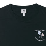 FMW フラワー ロゴ T シャツ - ブラック