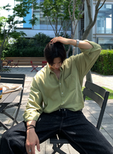 Hyper Essential Overfit Linen Shirt