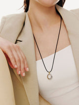 26SS★ [Premium Plating] H-Edition AB(C) Fluid String Necklace