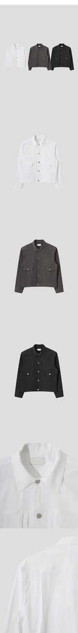 [S/S] Tin nylon crop jacket(3color)