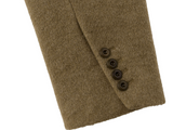 hairy quilting jacket - khaki beige 