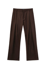 Old Money Pleated Wool Trousers