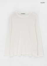 [MADE] Papa Summer Knit Long Sleeve T-shirt (Linen 30%)