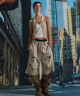 DAMAGE BERMUDA PANTS