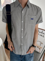 Saint Label Striped Short-Sleeve Shirt