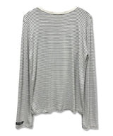 Teen Stripe Symbol Logo Long Sleeve_Ivory