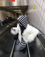 Twist fur jacket