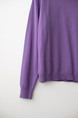 Cashmere turtle neck knit (Purple)