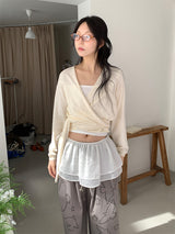 GLITTER CANCAN LAYERED SKIRT (2C)