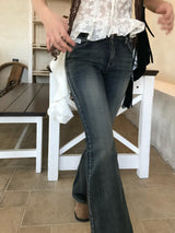 Bridget Gradient Washing Bootcut Denim Pants