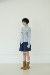 CHOU RIBBON COTTON TOP (BLUE)