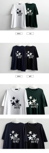 Star oversized fit short-sleeved T-shirt