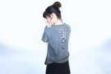 グランジクローカーモアイレットTシャツ - チャコール