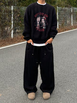 Balloon double knee sweatpants
