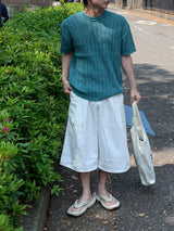 Boucle Open-Knit Summer Sweater