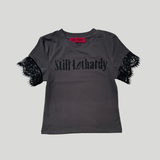 LACE SLEEVE TEE