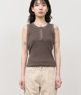 Mile Pigment Henley Sleeveless (4color)