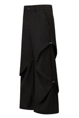 Wrinkled Loose Dress Pants