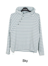 Veil diagonal button hood ST long sleeve