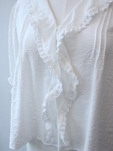 lace frill blous