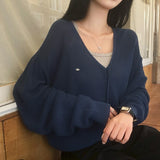 [MADE] Leeds loose fit V-neck cardigan