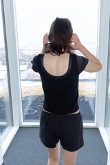 T/T Henry button top (black)