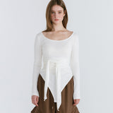 STRAP LAYERED T-SHIRT / WHITE