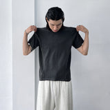 Structured Textured Cropped Tee