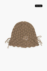 Islet ribbon net beanie