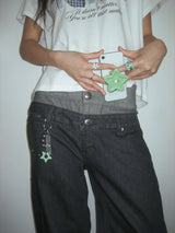  [STAR] Rock star bagcharm (Green) 