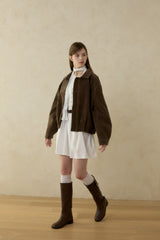 MEADOW ピンタックリボンドレス