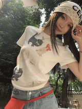 Cutie Animal Short Sleeve T-Shirt