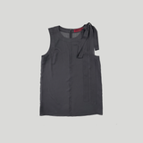 RIBBON MINI DRESS: CHARCOAL