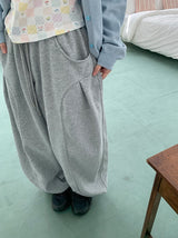 [unisex] ミヒカットワイドバンディングパンツ