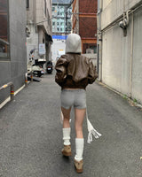 フォールドレザージャケット