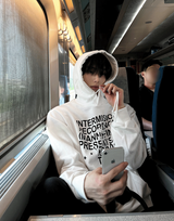 cosyharuトリミングフードTシャツ