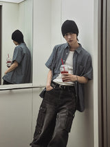 Mount multi cargo denim pants