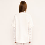 Layered T Shirt - White