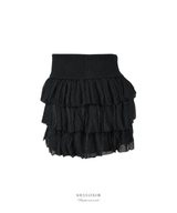 スワンパール フリルスカート(2. Black)