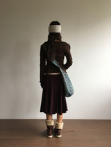 Rosé banding cutout skirt (3color)
