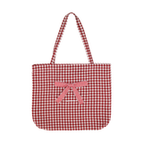 チェックリボンショルダーバッグ(2 COLORS)